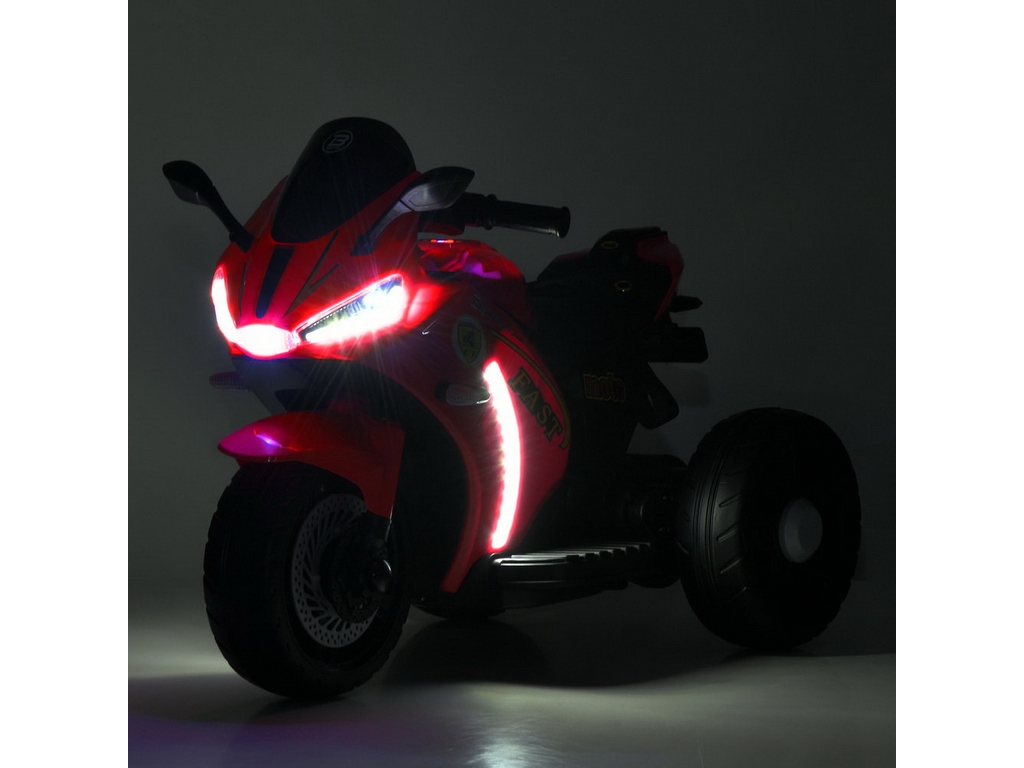 Мотоцикл Bambi Racer M 6345ELR-3 (1шт) р/к, 1*12V4,5AH, 2*25W, USB, BLUETOOTH, MP3, TF, EVA, музыка