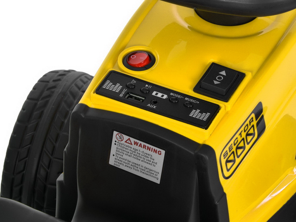 Трактор Bambi Racer M 6346ER-6 (1шт) р/к, з причепом, 1*6V7AH, 1*25W, USB, BLUETOOTH, MP3, TF, EVA