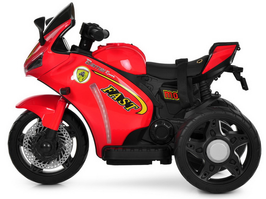 Мотоцикл Bambi Racer M 6345ELR-3 (1шт) р/к, 1*12V4,5AH, 2*25W, USB, BLUETOOTH, MP3, TF, EVA, музыка