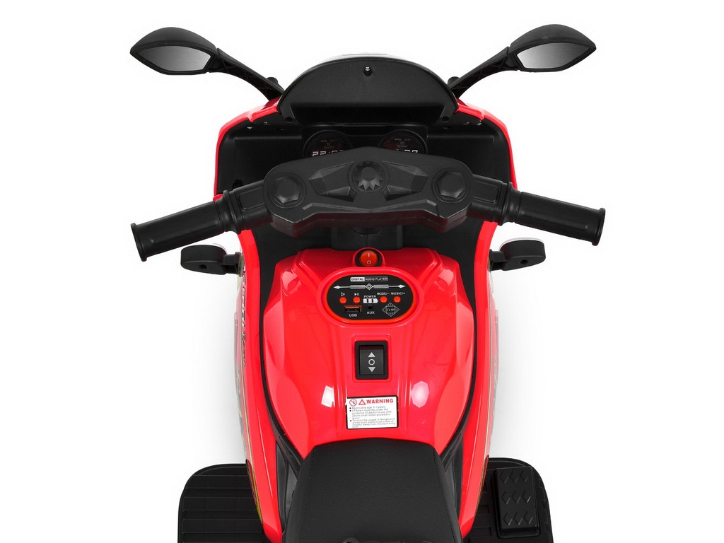 Мотоцикл Bambi Racer M 6345ELR-3 (1шт) р/к, 1*12V4,5AH, 2*25W, USB, BLUETOOTH, MP3, TF, EVA, музыка
