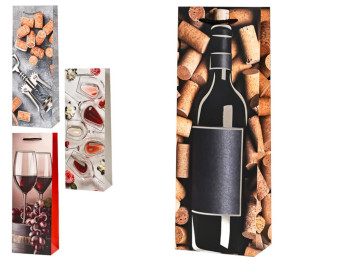 Пакет подарунковий паперовий під пляшку Wine party 36х13х8 см, R95556