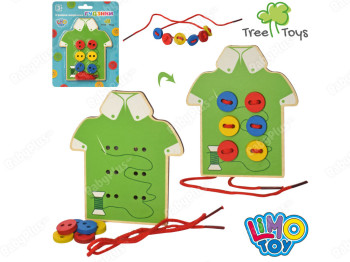 Деревянная игрушка Шнуровка. Tree Toys MD0905 Уценка