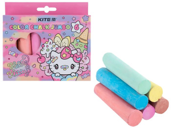 Мел цветной Jumbo Hello Kitty 6 цветов. Kite HK24-073