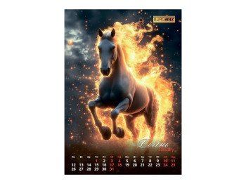 Календарь настенный Buromax Symbol of the Year 2026, А3, на 1 пружину, лошадь