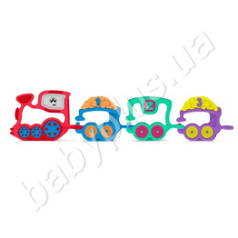 Игрушка-погремушка Паровозик 1 2 3, Chicco