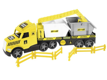 Magic Truck Technic со строительными контейнерами. Wader 36470