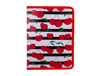 Папка-конверт на молнии BUROMAX CHERRY, B5, 280×210 мм, красная с вишенками