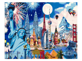 Набір для розпису по номерах The whole world 40х50 см, Strateg