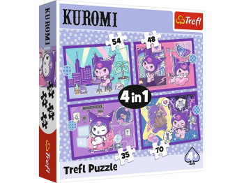 Пазли 4 в 1 Trefl День з Куромі, 35, 48,  54, 70 елементів