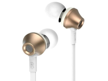 Дротові навушники RM-610D Earphone. Remax Gold