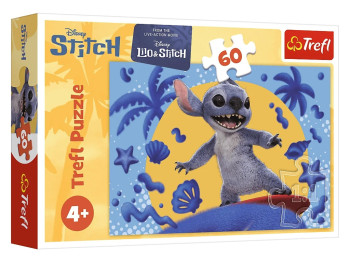 Пазлы Trefl Disney Stitch The Movie День со Стичом, 60 элементов