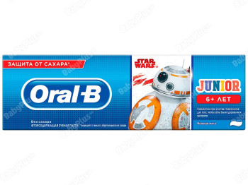 Зубна паста ORAL-B Junior Ніжна мята для дітей 6+ 75мл
