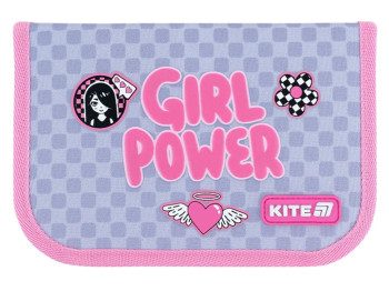 Пенал на 1 відділення Kite Girl's Power K26-621-5, 1 відворот