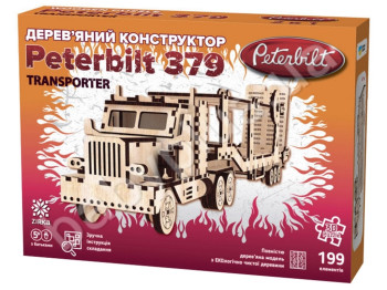 Деревянный Конструктор PETERBILT Transporter, ZIRKA