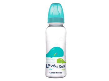 Бутылка PP LOVE&SEA 250 мл - бирюзовый Canpol Babies 59/400