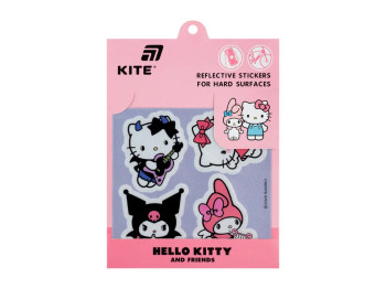 Стікери світловідбивні для твердих поверхонь Kite Hello Kitty HK25-115, 4 шт., PVC, Kite