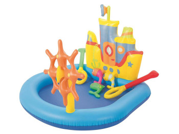 Бассейн детский надувной Корабль Play Center. Bestway 52211