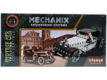 Конструктор металевий ретро автомобіль Mechanix, 353 деталі, модель машинки, ZEPHYR