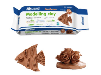 Глина для ліплення Modelling Clay Red-brown, 250 г, самозастигаюча