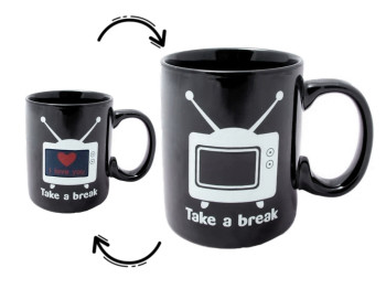 Чашка хамелеон Take a Break, 300 мл, изменяет цвет от температуры, B-28
