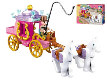 Конструктор карета з кіньми. B0872. 139 деталей