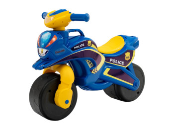 Мотобайк Полиция. TM Doloni Toys 0139-57. СИНЕ-ЖЕЛТЫЙ. Свет фар, звуковые эффекты.