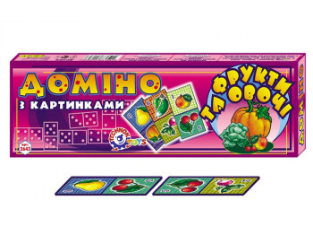 Домино с картинками большое Фрукты и овощи, Технок