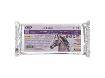 Глина самозастывающая Classic, 1 кг, белая, ZiBi