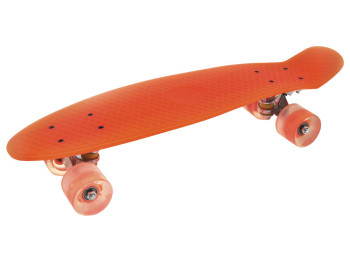 Скейт PENNY BOARD. алюминиевая подвеска LED колеса. цвет оранжевый. Maximus 5356