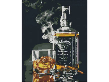 Алмазна картина Jack Daniels 40х50 см, Strateg