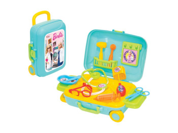 Игровой набор врача в чемодане Barbie 23,5 см, с аксессуарами, Dede