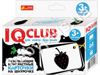 Розвиваючі контрастні картки на шнурочку Овочі та фрукти, Ranok Creative