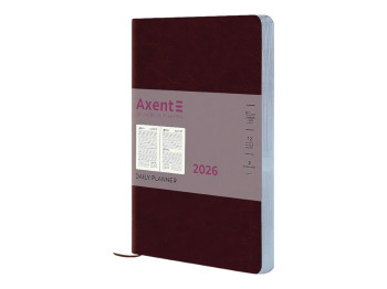 Ежедневник Axent Partner City Soft 2026, А5, коричневый