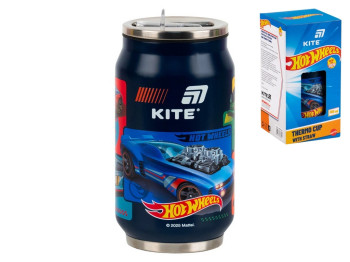 Термочашка з трубочкою 350 мл Hot Wheels Kite HW25-1263
