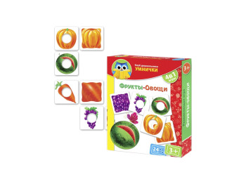 Клуб дошкільника Умнички Фрукти, овочі, Vladi Toys