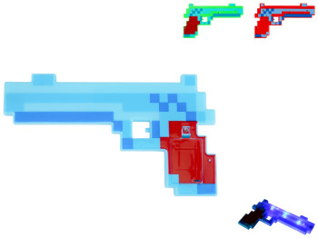 Игрушка пистолет световой, пиксельный, микс видов (цена за 1 шт)