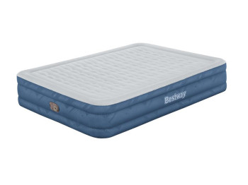 Велюр кровать со встроенным электронасосом Queen Snugable Top. Bestway 69135