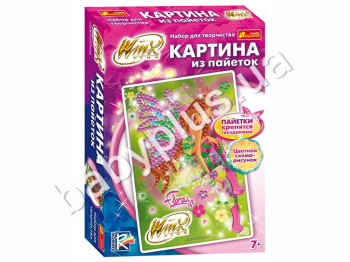 Набір для творчості, Картинка з паєток Winx Флора, Ranok Creative