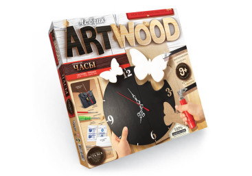 Набір для творчості Випилювання настінного годинника лобзиком ARTWOOD, Danko Toys