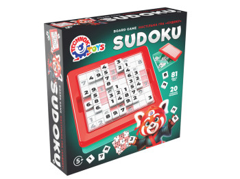Игра настольная логическая Sudoku, 20×20 мм, с фишками и карточками, 2956, Технок