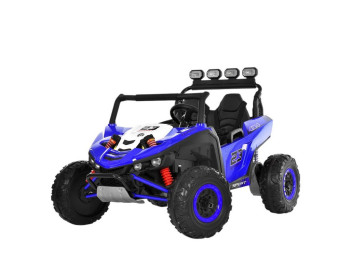 Електромобіль дитячий джип M 6373EBLR-4, 125 см, 24V, 2x150W, світло та музика, синій, Bambi Racer