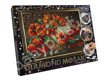 Набір для творчості DIAMOND MOSAIC Маки великий, Danko Toys