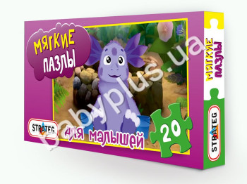 Пазлы мягкие, 20 эл, Лунтик, в коробке, Strateg