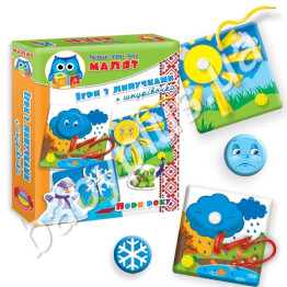 Ігри з прищіпками і липучками Пори року, Vladi Toys