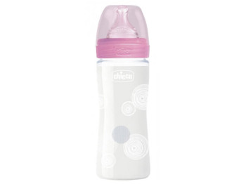 Бутылочка стеклянная Well-Being Physio 240 мл, Chicco