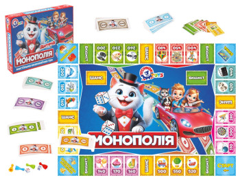 Настольная экономическая игра Детская Монополия, Новая, Технок 0755