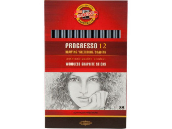 Карандаш чернографитный Progresso 8B. Koh-i-Noor 8911 8B
