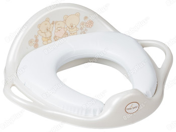Туалетное сиденье Мягкое Мишки белая жемчужина. Tega Baby MS-020-118
