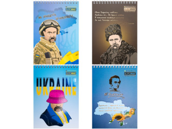 Блокнот на спирали, 48 листов, клетка, ассорти дизайнов (цена за 1 шт)