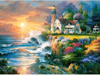 Пазли Маяк в сутінках, 2000 елементів, Castorland